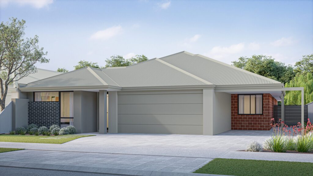 Completed Kuber Projects home facade at Baldivis, Western Australia